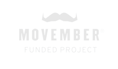 Movember Mustache Logo with Funded Project